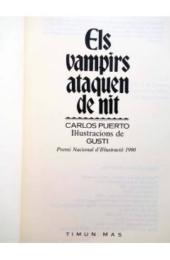 Muestra 1 de EL VAMPIR KASIMIR 1. ELS VAMPIRS ATAQUEN DE NIT - CAT (Carlos Puerto / Gusti) Timun Mas 1996