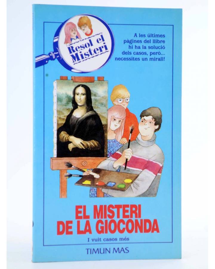 Cubierta de RESOL EL MISTERI 20. EL MISTERI DE LA GIOCONDA - CAT. Timun Mas 1990. LIBRO JUEGO