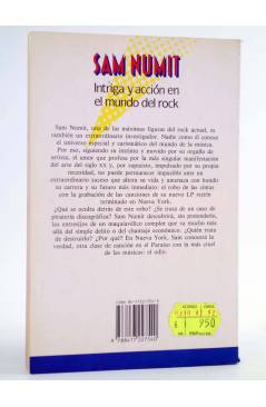 Contracubierta de SAM NUMIT 5. OTRA CANCIÓN EN EL PARAÍSO (Jordi Sierra I Fabra) Timun Mas 1991