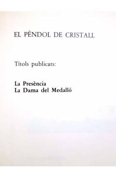 Muestra 2 de NARRATIVA INQUIETANT 2. EL PÈNDOL DE CRISTALL. LA DAMA DEL MEDALLÓ - CAT (Mercè Company) Timun Mas 1989