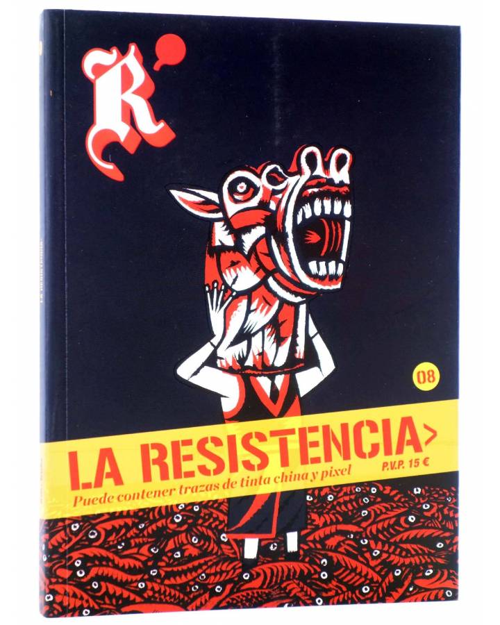 Cubierta de LA RESISTENCIA 8. PUEDE CONTENER TRAZAS DE TINTA Y PÍXEL (Vvaa) Dibbuks 2018