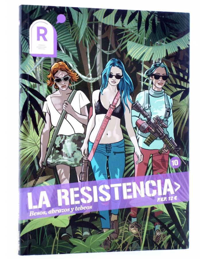 Cubierta de LA RESISTENCIA 10. BESOS ABRAZOS Y TEBEOS (Vvaa) Dibbuks 2019
