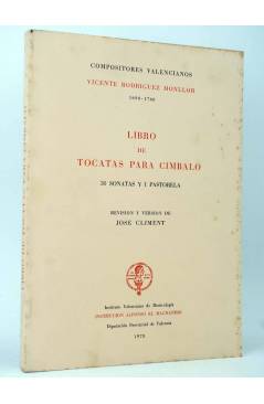 Cubierta de LIBRO DE TOCATAS PARA CIMBALO. 30 SONATAS Y 1 PASTORELA (Rodríguez Monllor / Climent) Valencia 1978