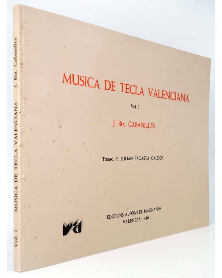 Cubierta de MUSICA DE TECLA VALENCIANA (J. Bta. Cabanilles) Valencia 1986