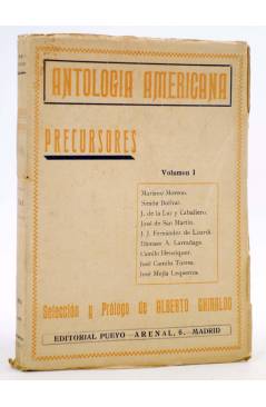 Cubierta de ANTOLOGÍA AMERICANA VOL. 1. PRECURSORES (Vvaa) Pueyo Circa 1930