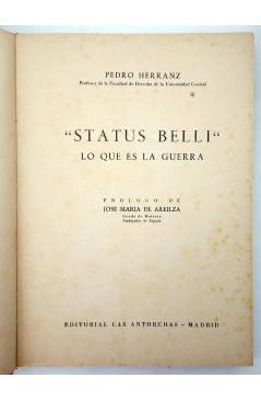 Muestra 2 de STATUS BELLI. LO QUE ES LA GUERRA (Pedro Herranz) Las Antorchas 1953
