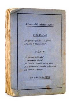 Contracubierta de DE RE BELLICA (Armando Guerra) Blass y Cía 1916
