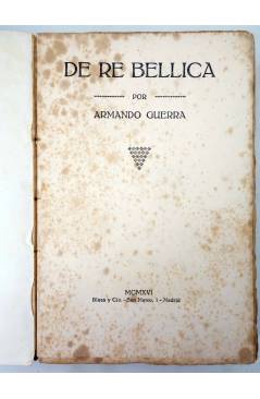 Muestra 1 de DE RE BELLICA (Armando Guerra) Blass y Cía 1916