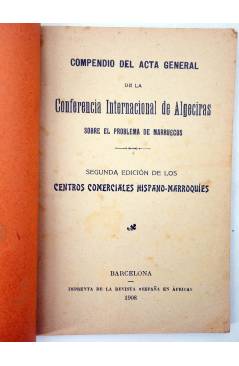Muestra 1 de COMPENDIO DEL ACTA GENERAL DE LA CONFERENCIA INTERNACIONAL DE ALGECIRAS SOBRE EL PROBLEMA DE MARRUECOS. 190