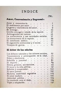 Muestra 2 de AMOR CONVENIENCIA Y EUGENESIA (Gregorio Marañón) Historia Nueva 1929
