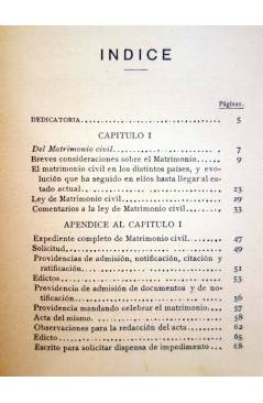 Muestra 2 de EL MATRIMONIO Y EL DIVORCIO (Peces Barba Del Río / Correa Fernández) J. Murillo 1932