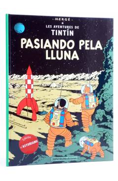 Cubierta de LES AVENTURES DE TINTIN - ASTURIANO 2. Pasiando pela Lluna (Hergé) Zephirum / Trilita 2020