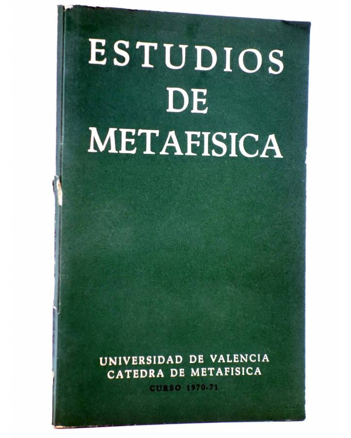 Cubierta de ESTUDIOS DE METAFÍSICA 1. CURSO 1970-71 (Vvaa) Cátedra de Metafísica 1971