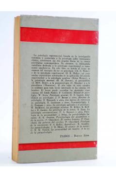 Contracubierta de BIBLIOTECA DEL HOMBRE CONTEMPORÁNEO 137. EL MÉTODO EXPERIMENTAL EN PSICOLOGÍA Y PSICOANÁLISIS (H. Wern