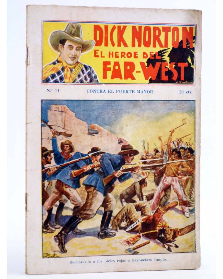 Cubierta de DICK NORTON EL HÉROE DEL FAR WEST 11. CONTRA EL FUERTE MAYOR. Vecchi Circa 1930