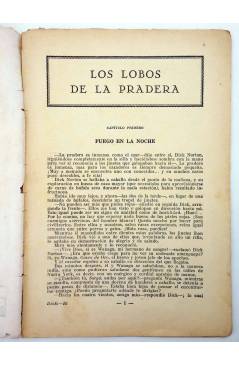 Muestra 1 de DICK NORTON EL HÉROE DEL FAR WEST 16. LOS LOBOS DE LA PRADERA. Vecchi Circa 1930