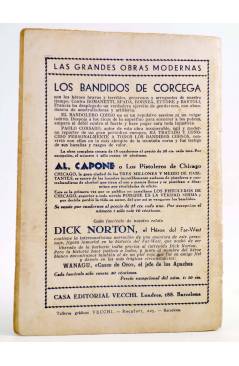Contracubierta de DICK NORTON EL HÉROE DEL FAR WEST 29. EL MÉDICO ROJO. Vecchi Circa 1930