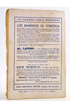 Contracubierta de DICK NORTON EL HÉROE DEL FAR WEST 30. LOS DEMONIOS DE LA CASA GRANDE. Vecchi Circa 1930