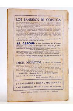 Contracubierta de DICK NORTON EL HÉROE DEL FAR WEST 32. LA CAVERNA DE LA SIERRA. Vecchi Circa 1930