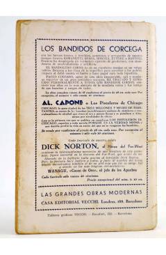 Contracubierta de DICK NORTON EL HÉROE DEL FAR WEST 35. ENTRE LAS INSIDIAS DE LOS PIELES ROJAS. Vecchi Circa 1930