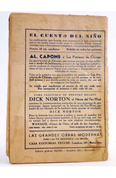 Contracubierta de DICK NORTON EL HÉROE DEL FAR WEST 67. LA CARAVANA PERDIDA. Vecchi Circa 1930