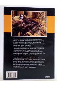Contracubierta de NEKRODAMUS. EL DESPERTAR DEL DEMONIO (Walter Slavich / Horacio Lalia) Thalos 2008