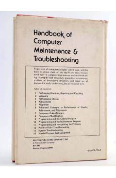 Contracubierta de HANDBOOK OF COMPUTER MAINTENANCE AND TROUBLESHOOTING (Byron W. Maguire) Reston 1973