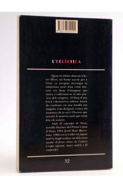 Contracubierta de EL CAPVESPRE DE L'HEROI (Jordi Mata) Bromera 1995