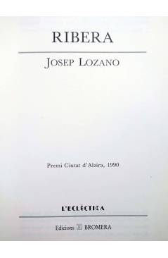 Muestra 1 de RIBERA (Josep Lozano) Bromera 1993