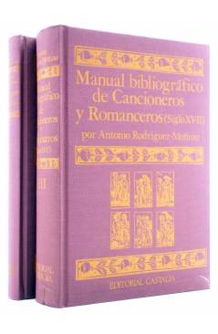 Cubierta de MANUAL BIBLIOGRÁFICO DE CANCIONEROS Y ROMANCEROS SIGLO XVII TOMOS III Y IV (Antonio Rodríguez Moñino) Castal