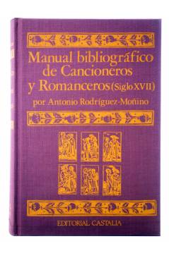 Muestra 1 de MANUAL BIBLIOGRÁFICO DE CANCIONEROS Y ROMANCEROS SIGLO XVII TOMOS III Y IV (Antonio Rodríguez Moñino) Casta