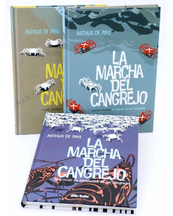 Cubierta de LA MARCHA DEL CANGREJO 1 a 3. COMPLETA (Arthur De Pins) Dibbuks 2011