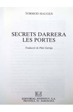 Muestra 2 de SECRETS DARRERA LES PORTES (Tormod Haugen) Joventud 1991. CAT.