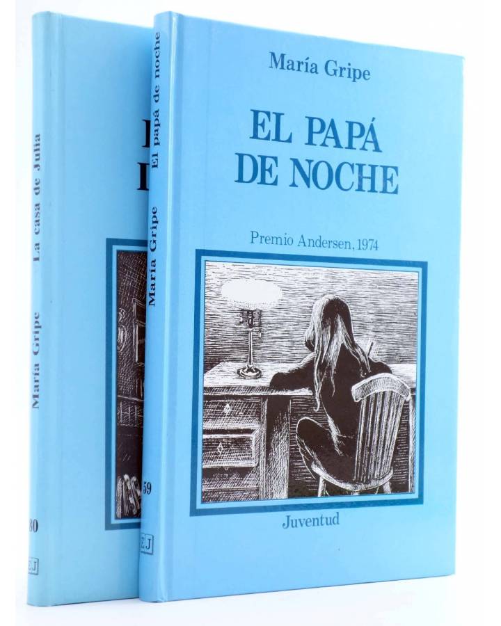 Cubierta de EL PAPÁ DE NOCHE / LA CASA DE JULIA (Maria Gripe / Harald Gripe) Juventud 1988