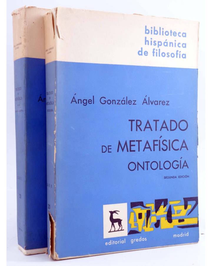 Cubierta de TRATADO DE METAFÍSICA. COMPLETA EN DOS TOMOS (Ángel González Álvarez) Gredos 1967