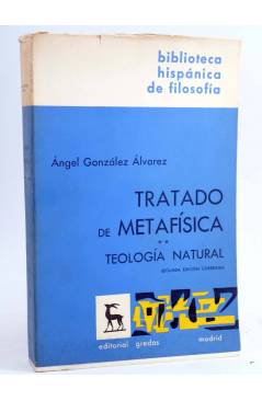 Muestra 3 de TRATADO DE METAFÍSICA. COMPLETA EN DOS TOMOS (Ángel González Álvarez) Gredos 1967