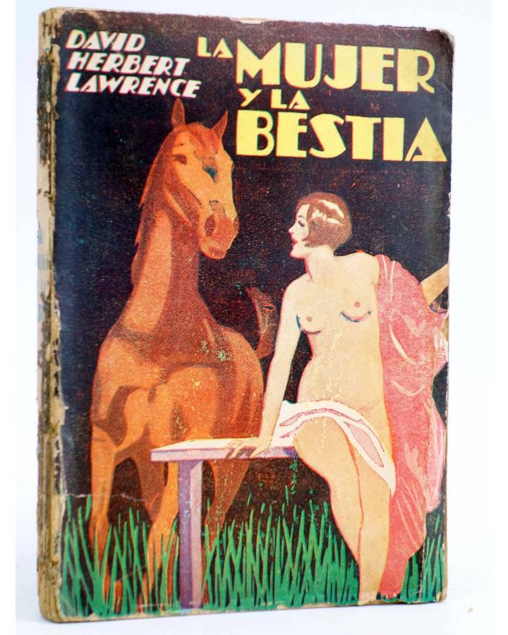 Cubierta de LA MUJER Y LA BESTIA (David Herbert Lawrence) El Ombu 1933