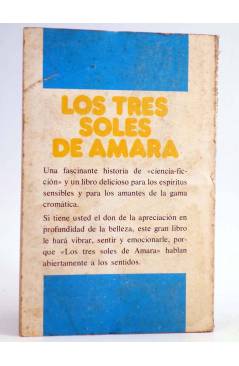Contracubierta de CIENCIA FICCIÓN 4. LOS TRES SOLES DE AMARA (William F. Temple) Mayler 1977