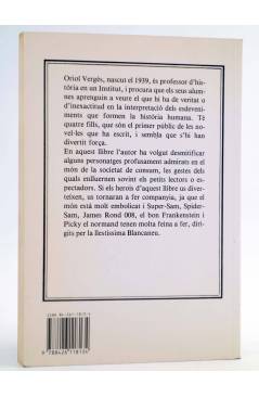 Contracubierta de LES TRIFULGUES DELS HEROIS (Oriol Vergés / Miquel Sitjar) Joventud 1990. CAT.