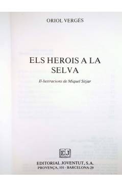 Muestra 2 de ELS HEROIS A LA SELVA (Oriol Vergés / Miquel Sitjar) Joventud 1989. CAT.