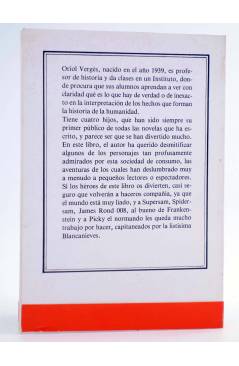 Contracubierta de LAS PERIPECIAS DE LOS HÉROES (Oriol Vergés / Miquel Sitjar) Juventud 1985