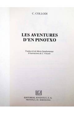 Muestra 2 de LES AVENTURES D'EN PINOTXO (Carlo Collodi / Vinyals) Joventud 1982. CAT.