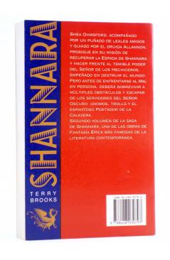 Contracubierta de LA ESPADA DE SHANNARA 2 (Terry Brooks) Timun Mas 1997