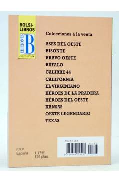 Contracubierta de HÉROES DE LA PRADERA 1113. OPERACIÓN ANTICUATRERO (M.L. Estefanía) B 2001