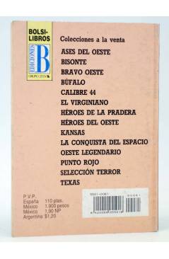 Contracubierta de PUNTO ROJO 61. GATOS ASESINOS (Joseph Berna) B 1995