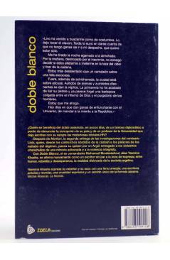 Contracubierta de COLECCIÓN NEGRURA 2. DOBLE BLANCO (Yasmina Khadra) Zoela 2001