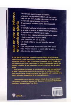 Contracubierta de COLECCIÓN NEGRURA 9. QUE EN VEZ DE INFIERNO ENCUENTRES GLORIA (Lorenzo Lunar) Zoela 2003