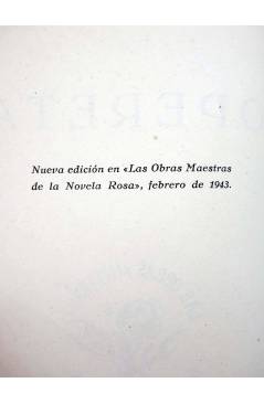 Muestra 3 de LAS OBRAS MAESTRAS DE LA NOVELA ROSA. OPERETA (Concha Linares Becerra) Juventud 1943