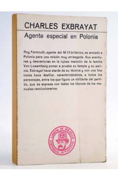 Contracubierta de AGENTE ESPECIAL EN POLONIA (Charles Exbrayat) Juventud 1968