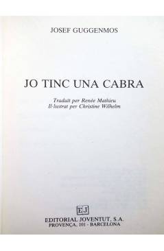 Muestra 2 de JO TINC UNA CABRA (Josef Guggenmos) Joventud 1985. CAT.